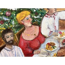 Millennium in Ukrainian style – Ukrainian Christmas, festive table, oil painting by Marina Stognieva Millennium in Ukrainian style – Ukrainian Christmas, festive table, oil painting by Marina Stognieva